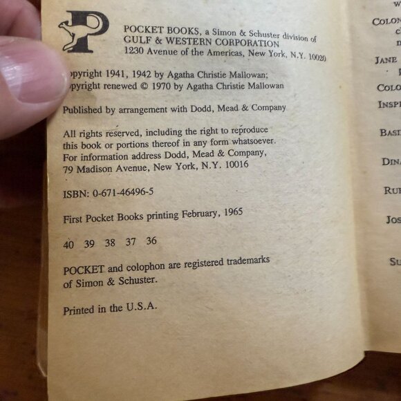 Agatha Christie Mystery Paperback Book Collection Lot of 6 - Picture 10 of 14